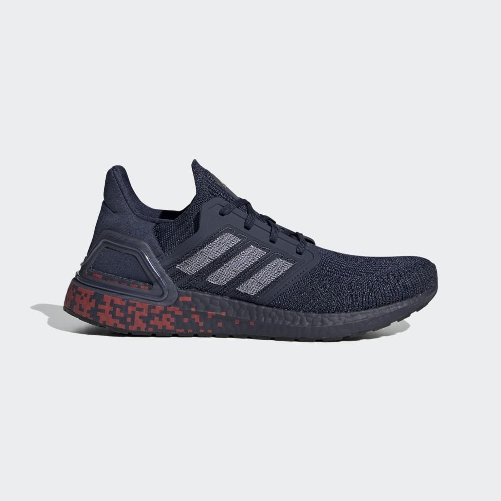 Adidas Men's Ultraboost 20 Running Shoes Navy/White/Gold Metal Ireland EG0706